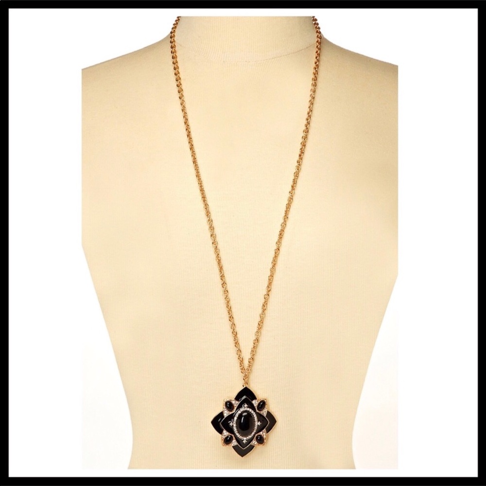 OLIVIA WELLES LONG PENDANT STATEMENT NECKLACE A3C - Picture 7 of 8
